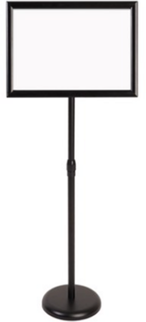 포스터 스탠드 입간판 A4, 블랙, 1개