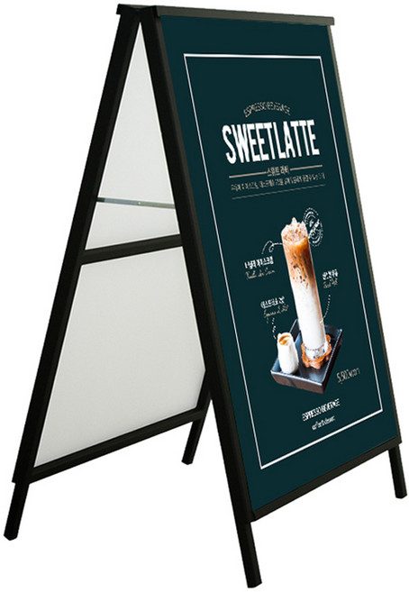 A형 개폐형 입간판 철재 양면형 600 x 900 mm, 1개