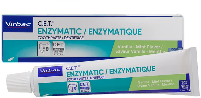 버박 CET 이중효소 반려동물 치약 바닐라민트맛, 70g, 1개 - 쿠팡