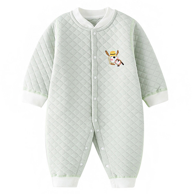 베베니즈 유아용 포근 풀스냅 긴팔 우주복