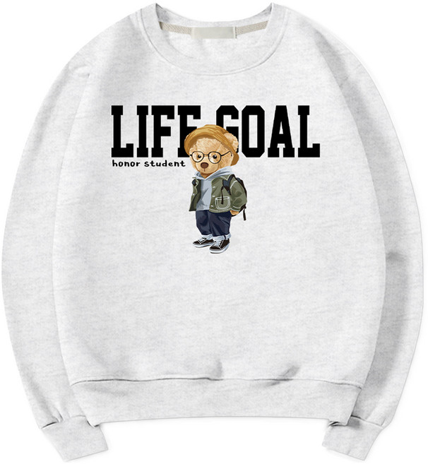ILLUSO 男女通用 Life Gould 柔軟特厚雙面棉大學T