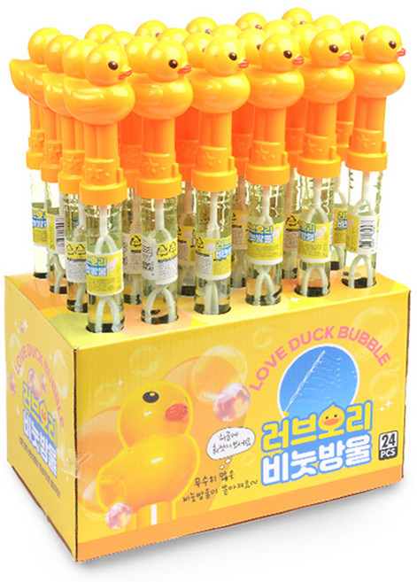 KY I&D 러브오리 비눗방울, 노랑, 24개