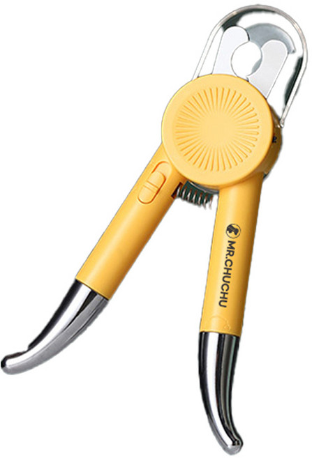 미스터추추 LED 애견 발톱깎이 54 x 176 mm, 옐로우, 1개