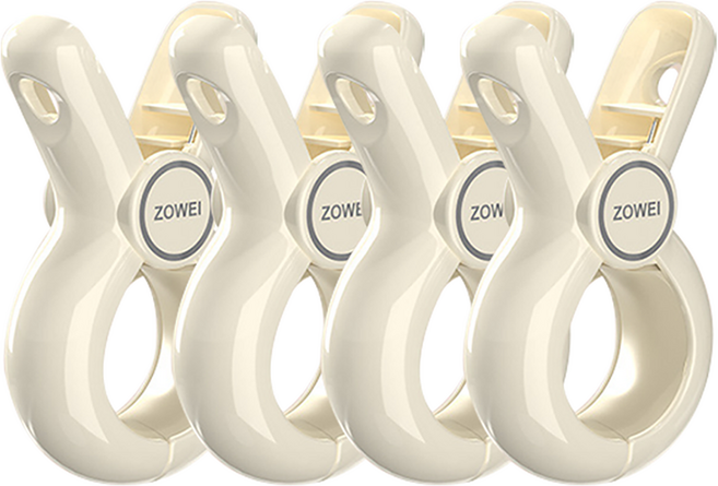 에버하우스 라운드 이불 왕 빨래집게 FREE, 4개, 아이보리