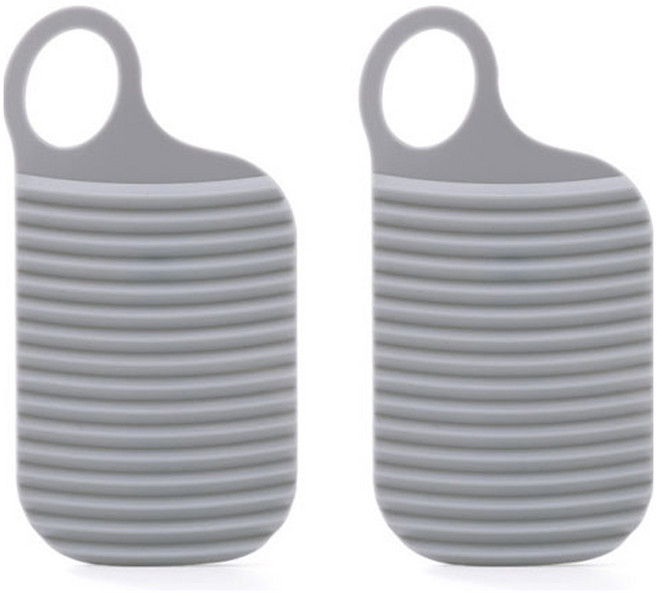 에버하우스 가정용 퀵 미니 빨래판 패드 FREE, 그레이, 2개