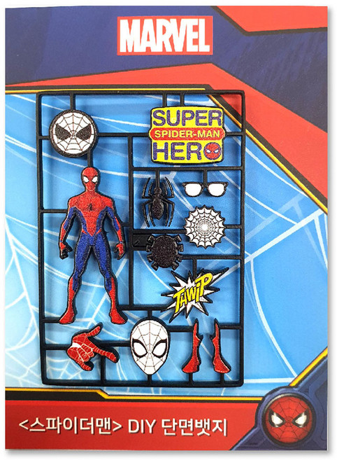 Iknowk 漫威蜘蛛人 DIY 單面徽章 書桌裝飾