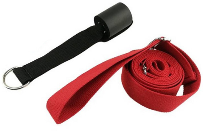 오늘의요가 스트레칭 벨트, 레드, 1개