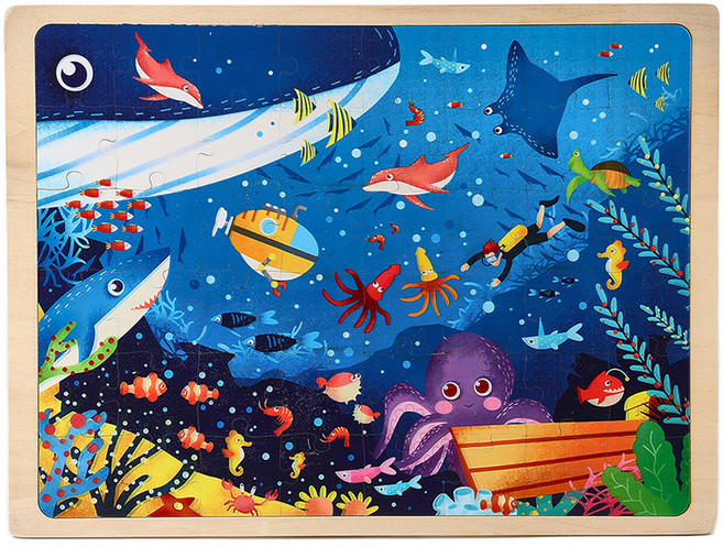 캐스비 튼튼 직소퍼즐 해양 2639, 48피스, 혼합색상, 1개