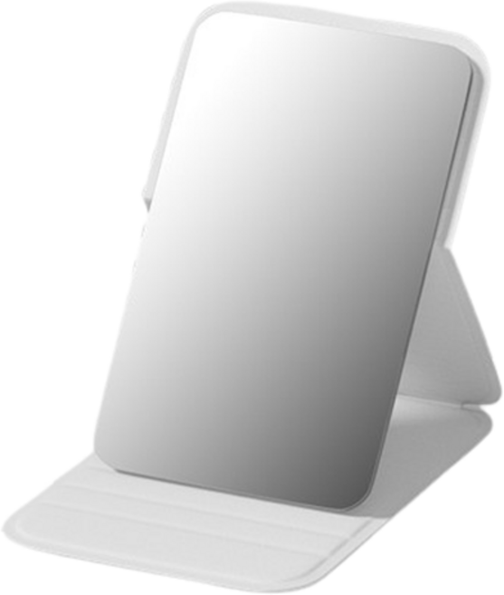 리빙여왕 접이식 미니 손거울, 화이트