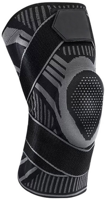 실리콘 스프링 무릎보호대 블랙, 1개