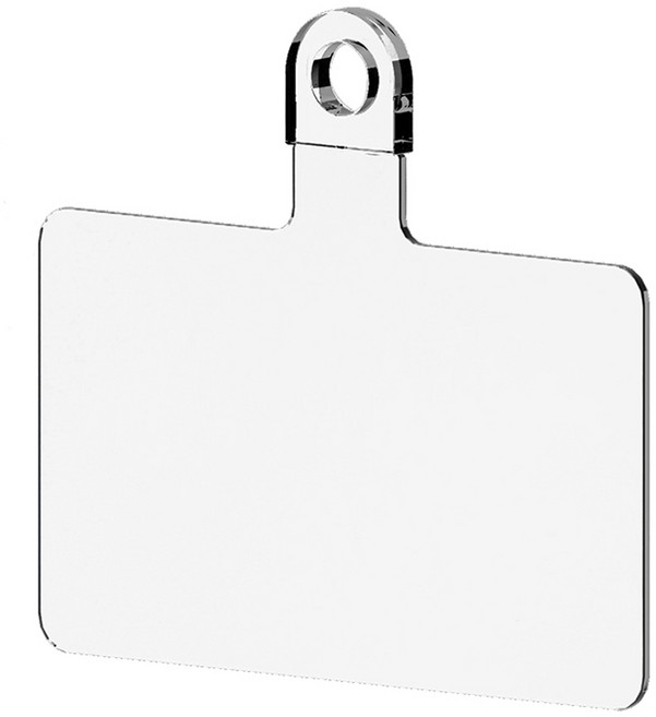 스페이스쉴드 프리미엄 스마트폰 핸드폰 케이스 태그 홀더, 투명, 1개