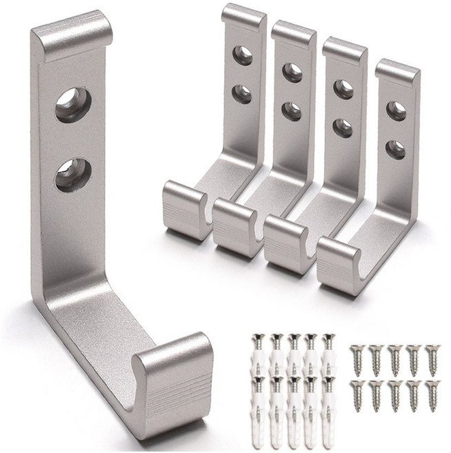 손잡이세상 AL신형 다용도걸이 대, 실버, 5개