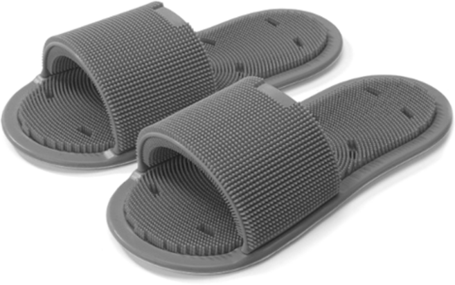 조앤제이 풋브러쉬 360 발세척 매트, 그레이, 1개입, 1개