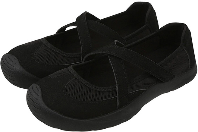 슈펜 여성용 X자 메리제인 발레 스니커즈 HPWPDEF905