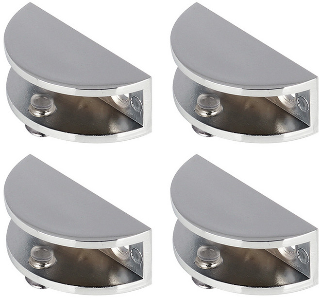 모네스페스 반달 선반 브라켓 유광 대, 4개, 실버