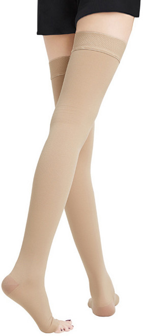 大腿型露趾壓力襪