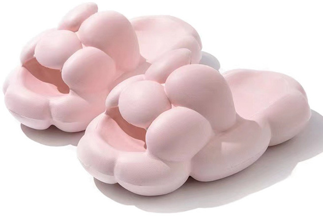 더자카 EVA 뭉게 구름 욕실화, 핑크, 1개