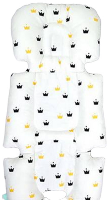 라인하우스 3D에어메쉬 더블소프트 유모차 이너시트, 크라운, 1개