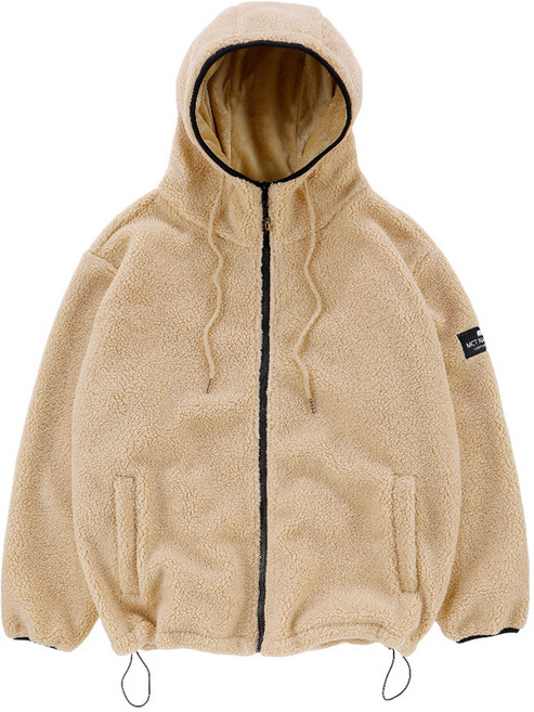 엠씨티 남녀공용 후드집업 후리스 안감 점퍼