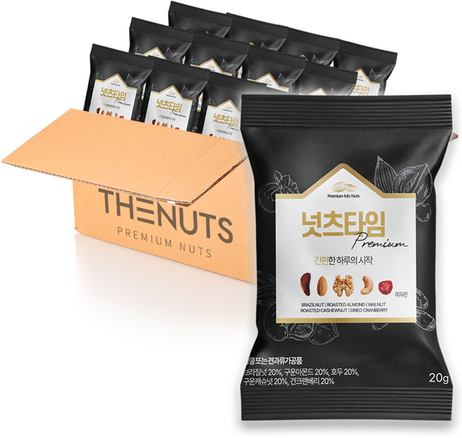 넛츠타임 프리미엄, 20g, 50개