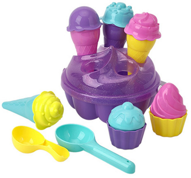 캐스비 네이처 아이스크림찍기틀 모래놀이, 랜덤 발송, 293g, 1개