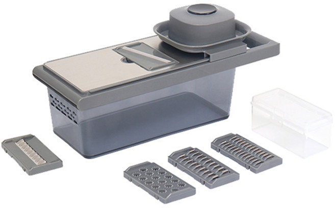 리빙선데이 다용도 스텐 만능 채칼 5종, 그레이, 1세트