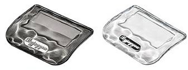 모나코올리브 클리어 변기 손잡이 2종 세트, 투명 + 블랙