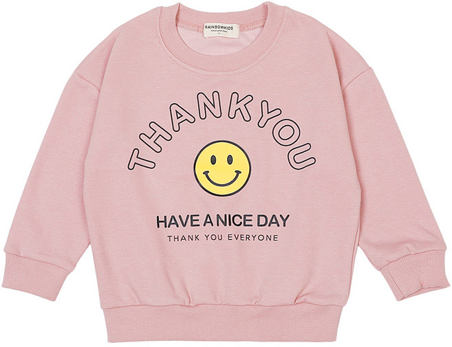 레인보우키즈 아동용 스마일데이 맨투맨