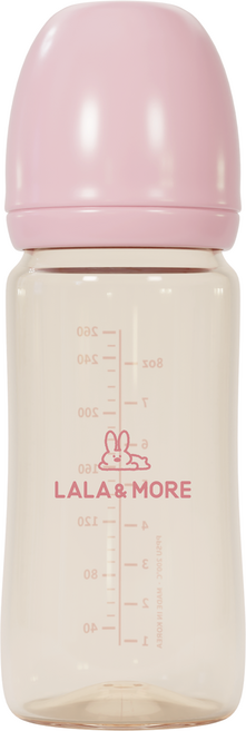 라라앤모어 라라베베 PPSU 프리미엄 젖병 노꼭지, 핑키핑크, 1개, 260ml