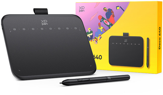 엑스피펜 Deco 640 펜타블렛, IT640-KR, 블랙