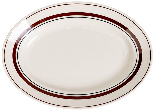 카네수즈 데일리 오벌 타원 볼, 브라운스톤, 1개