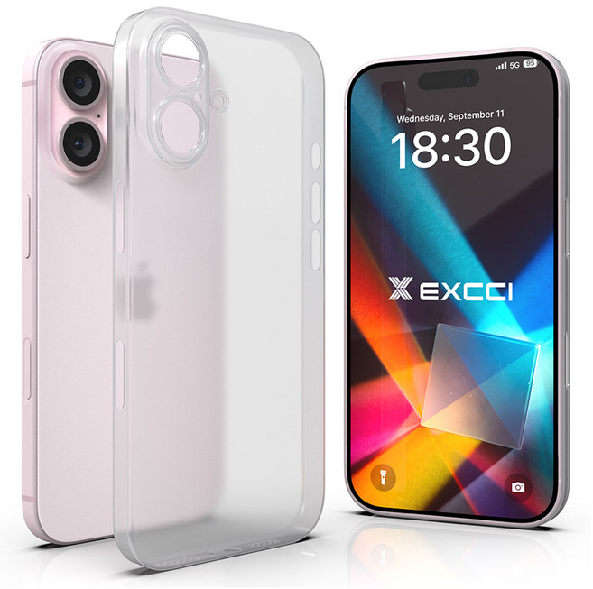 엑씨 초슬림 스킨 무광 매트 휴대폰 케이스 0.3mm