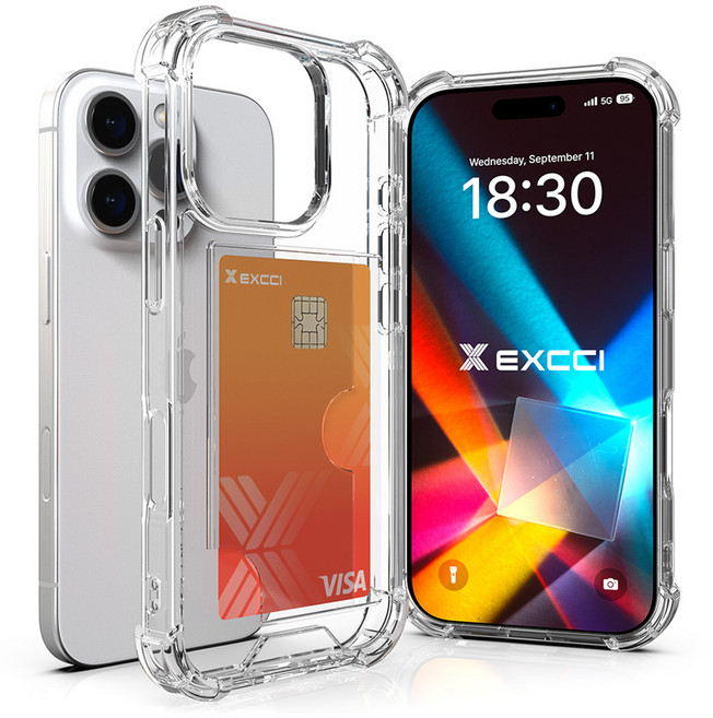 엑씨 클라로 카드수납 범퍼 방탄 휴대폰 케이스