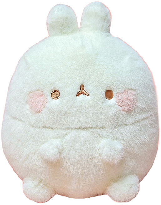 빈티지 파스텔 몰랑 봉제인형, 아이보리, 25cm, 1개