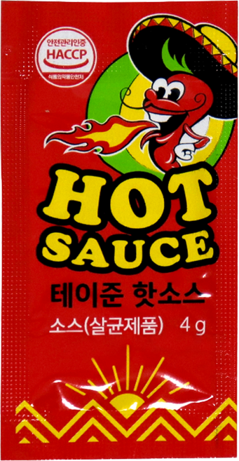 테이준 핫소스 1000p, 4g, 1000개