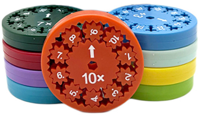 Daily Friends 快速四則運算指尖陀螺 9件組, 乘法 + 除法, 1個