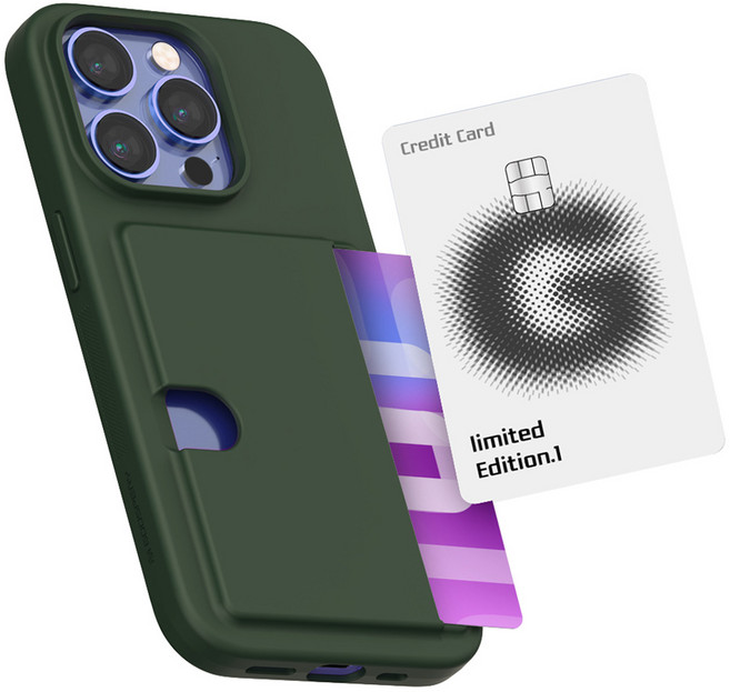 구스페리 레일 2카드 젤리 휴대폰 케이스