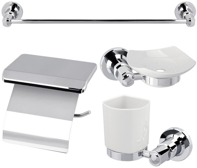 모네스페스 스텐 욕실 악세사리 650 4종 세트, 1세트