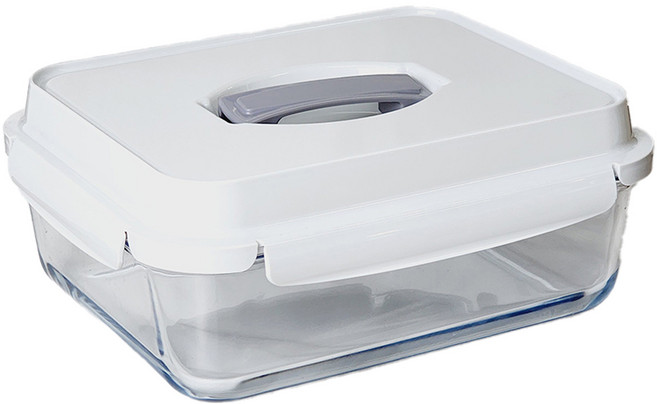 에버튼하우스 핸디 유리 밀폐용기 4800ml EHLH-G48, 1개, 단품