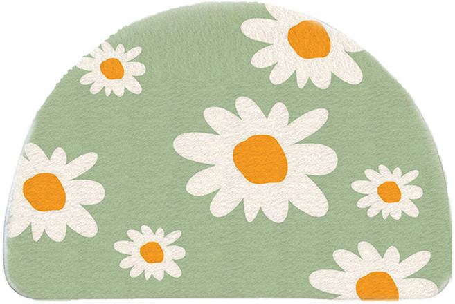 길그리 반원 플라워 발매트, 29 F029