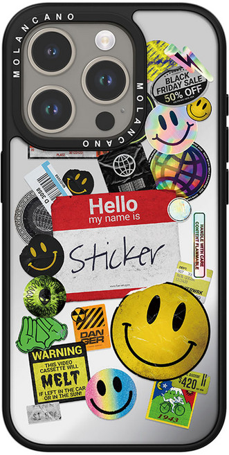 모란카노 미러 디자인 휴대폰 케이스