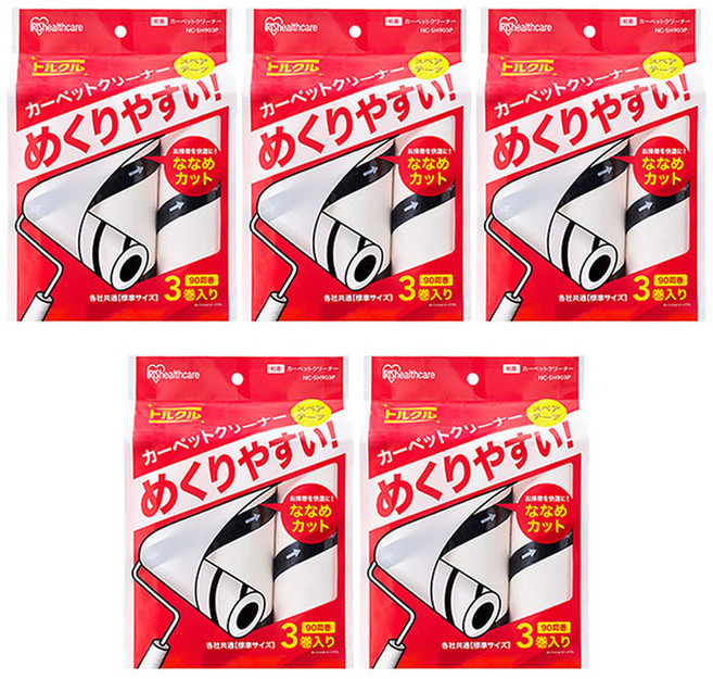 아이리스 테이프클리너 90회 리필, 15개