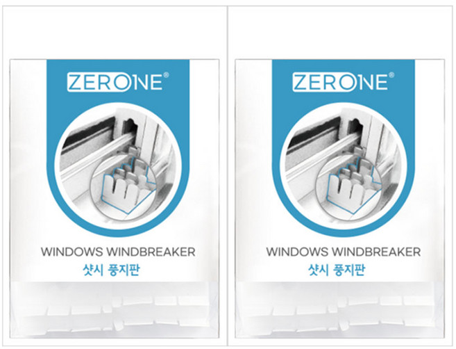 ZERONE 창문 샷시 풍지판, 2개