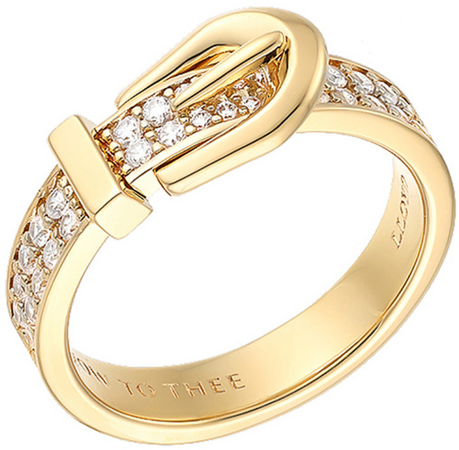 로이드 여성용 러브락 버클 풀세팅 반지