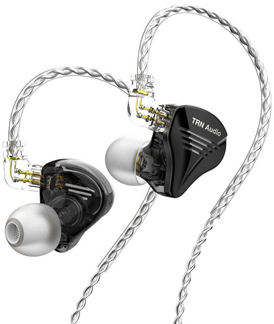 티알엔 1DD + 2BA 놀스 하이브리드 인이어 모니터링 유선 이어폰, TA2, 미드나이트 블랙