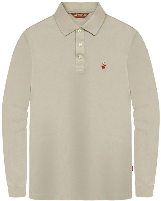 비버리힐스폴로클럽 남녀공용 프리미엄 PK 스몰로고 긴팔 카라티셔츠 CPX0T11