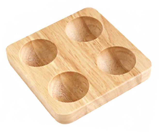 깨비다 대나무 원목 에그 홀더 4구, 1개