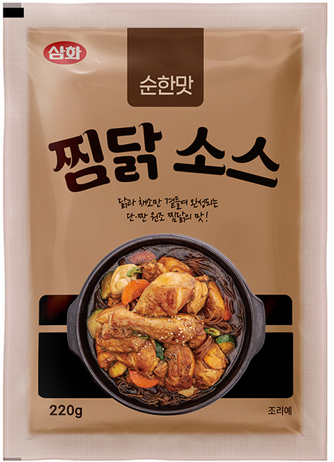 삼화식품 순한맛 찜닭 소스, 220g, 1개