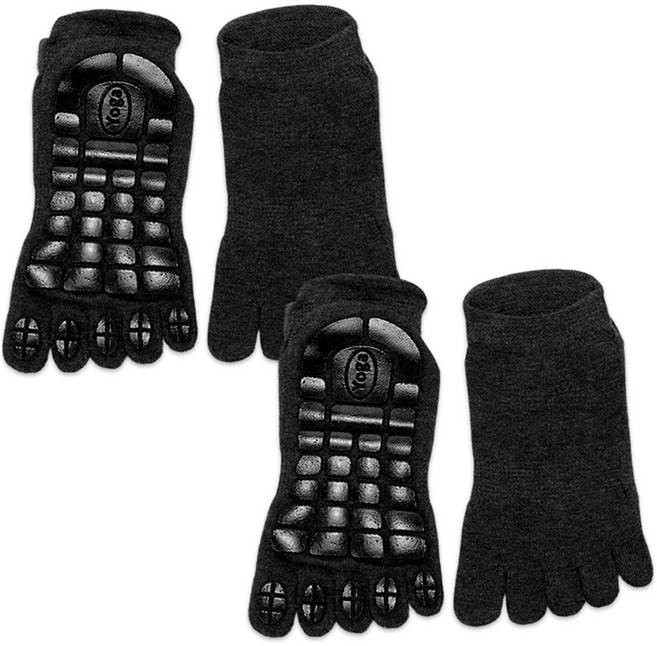 어반플렉스 남성용 필라테스 요가 양말 2켤레