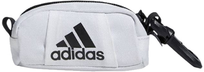 아디다스골프 AG 골프공 파우치 HA3172, 화이트블랙, 1개